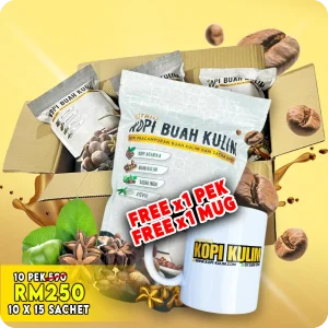 Pakej 10 Pek (KK) + Free 1 Pek & Mug